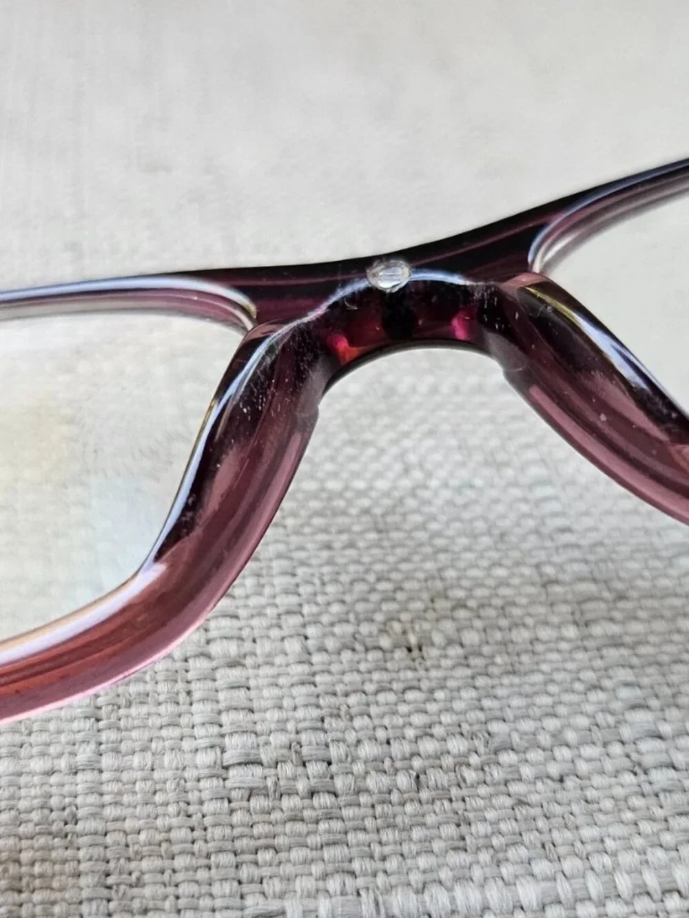 Vintage See Women Eyeglasses Frame Red/Gunmetal Tone Eyewear SEE5364 Glasses